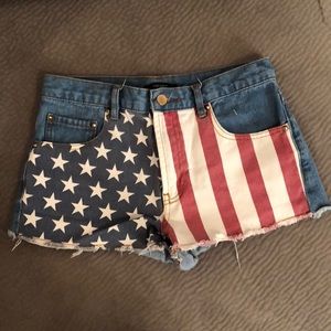 🇺🇸American flag Jean shorts 🇺🇸